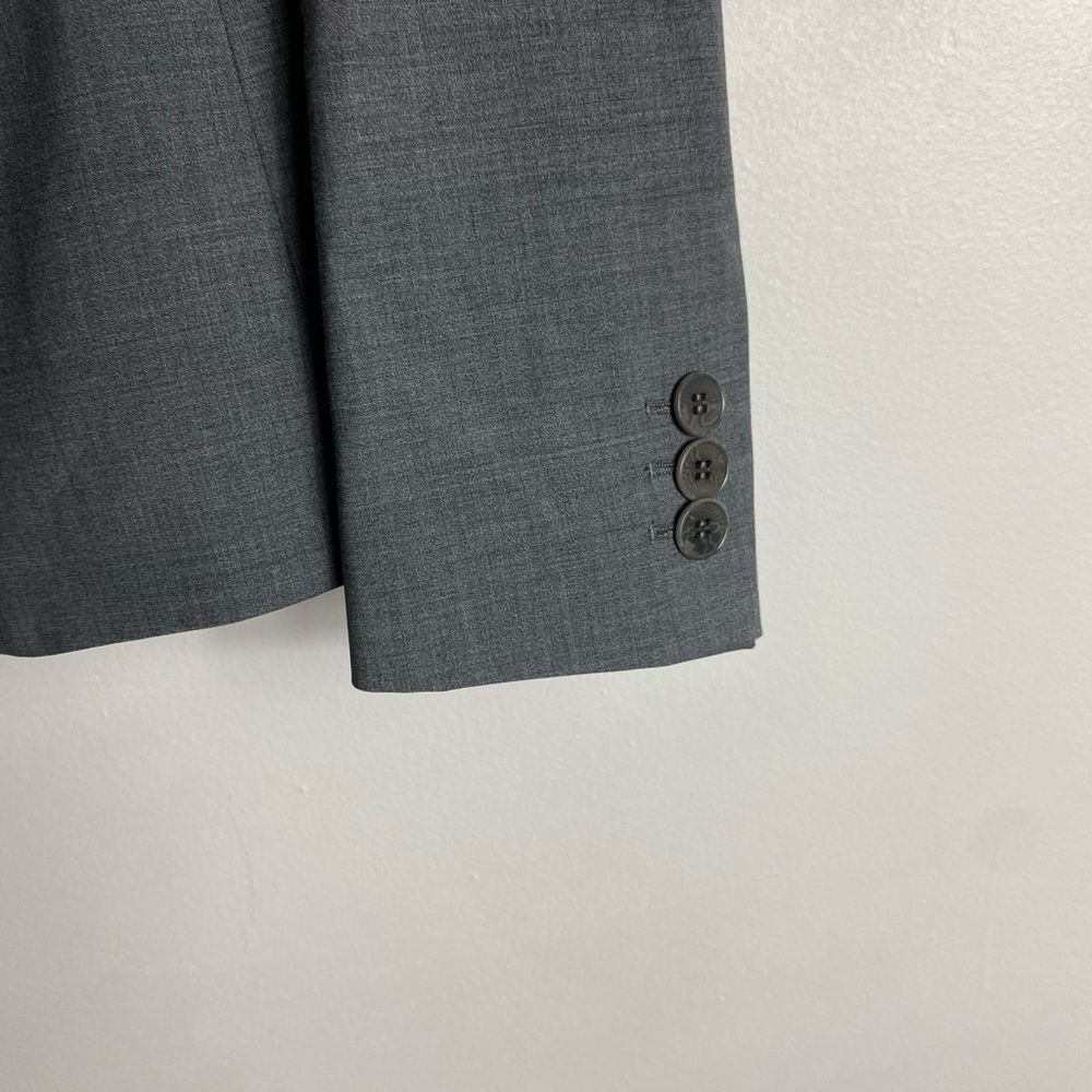 Talbots Gray Wool Blend Single Button Blazer - image 4